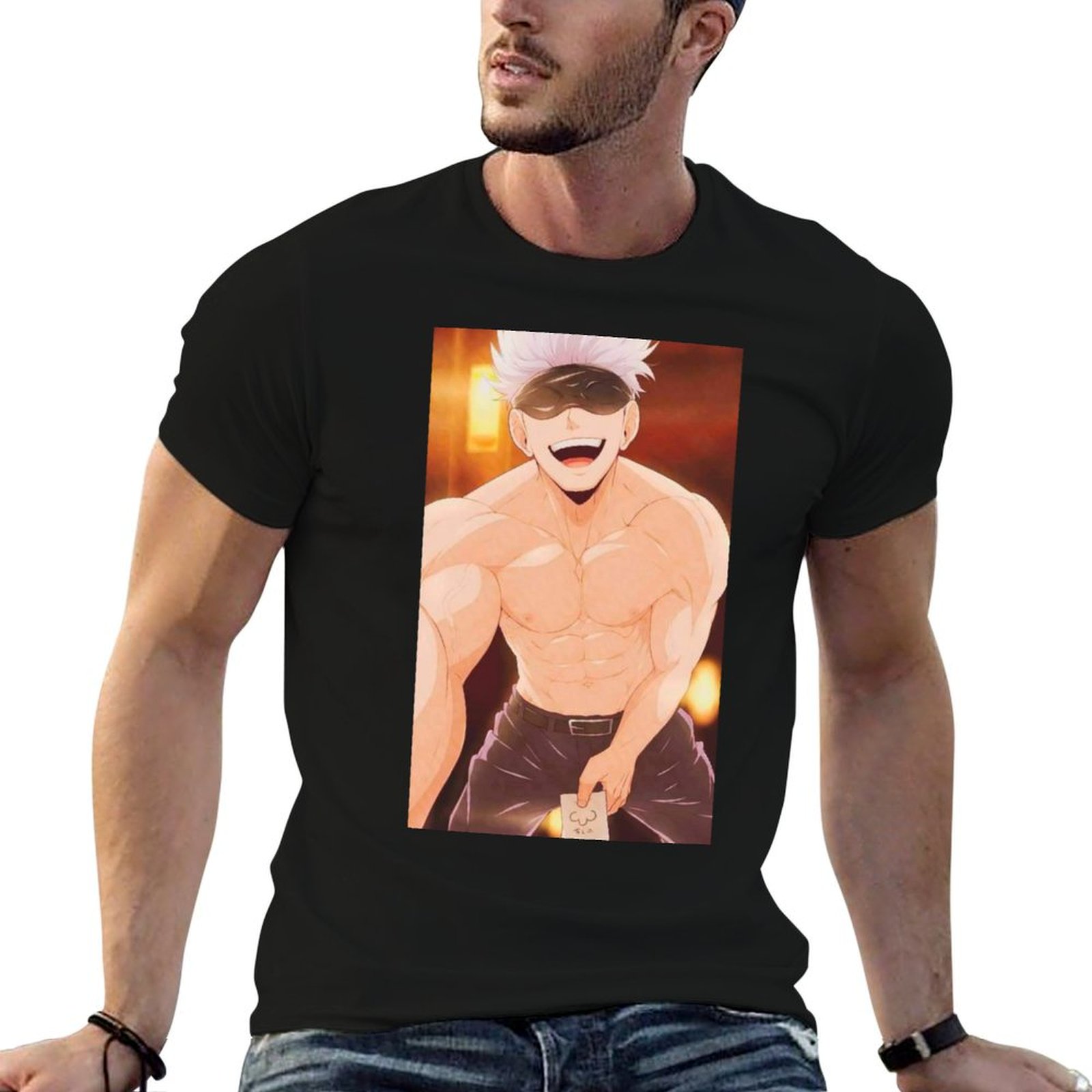 Anime Merchandise T Shirt - Gojo Satoru Merchandise T-Shirt t shirts