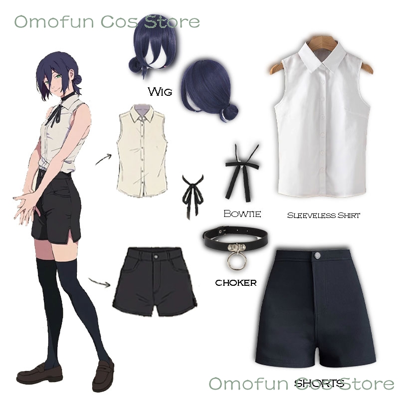 Reze Cosplay Costume Sleeveles - đánh giá và giá Anime Merchandise For Women